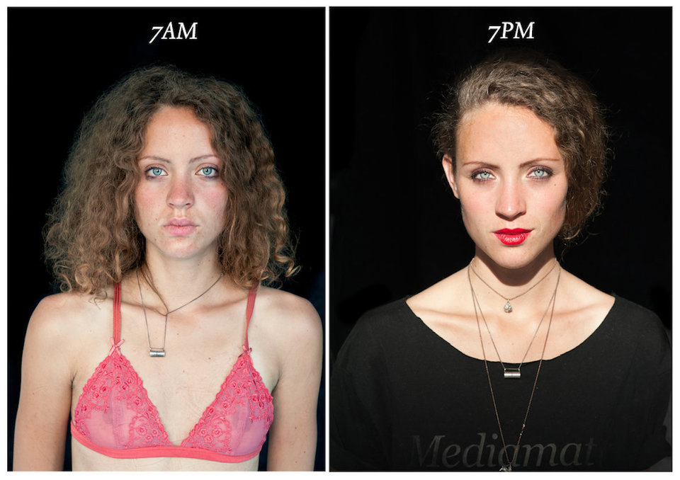 როგორ იცვლება ადამიანის სახე დილის 7:00 საათიდან საღამოს 7:00 საათამდე - ექსპერიმენტის შედეგი